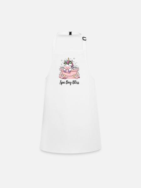 Spa Day Bliss. - Children's Apron - white - Front