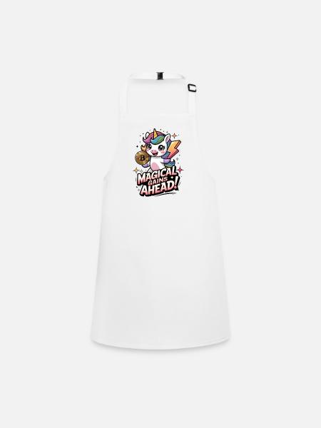 Magical Gains Ahead! - Children's Apron - white - Front