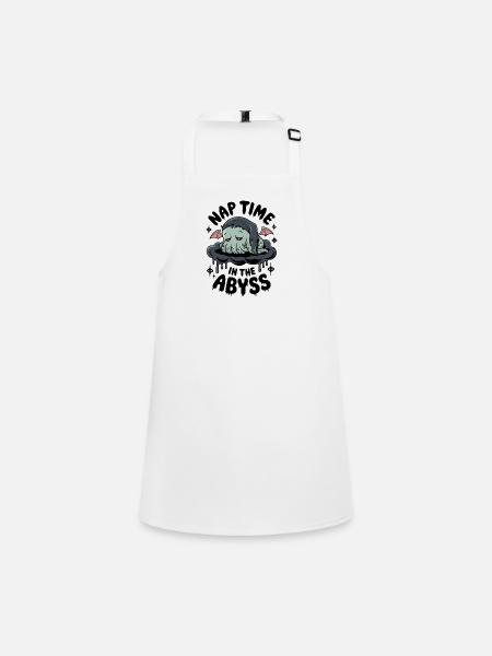 Nap Time In The Abyss - Children's Apron - white - Front