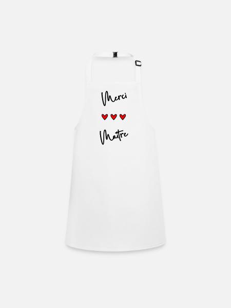 MASTER. MASTER - Children's Apron - white - Front