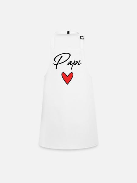 GRANDPA. DAD. FATHER'S DAY. HAPPY FATHER'S DAY - Children's Apron - white - Front