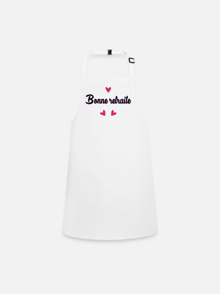RETIREMENT. RETIREMENT. RETIRED. RETIREMENT - Children's Apron - white - Front