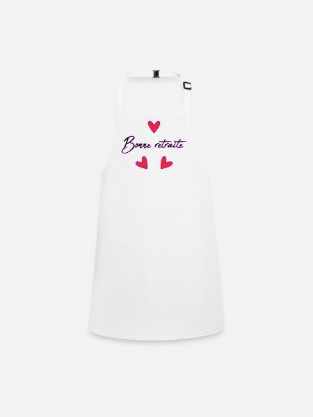 RETIREMENT. RETIREMENT. RETIRED. RETIREMENT - Children's Apron - white - Front