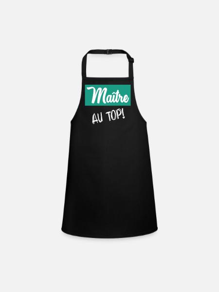 MASTER. MASTER - Children's Apron - black - Front