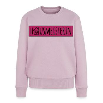 Hausmeisterin - Frauen Premium Bio Pullover - Altrosa - Vorne - Julia (174cm)