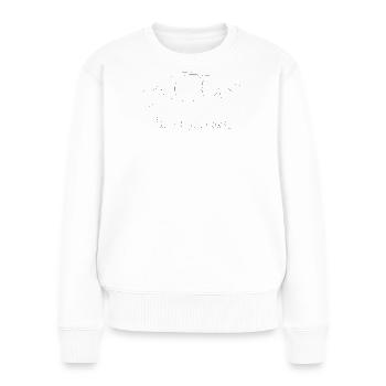 Le croissant. - Frauen Premium Bio Pullover - Weiß - Vorne - Julia (174cm)
