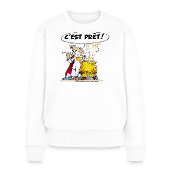 Asterix & Obelix - Miraculix Potion Magique Potion - Frauen Premium Bio Pullover - Weiß - Vorne - Julia (174cm)