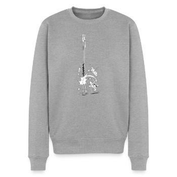 Asterix & Obelix Tchac! - Männer Premium Bio Pullover - Grau meliert - Vorne - Thijin (182cm)