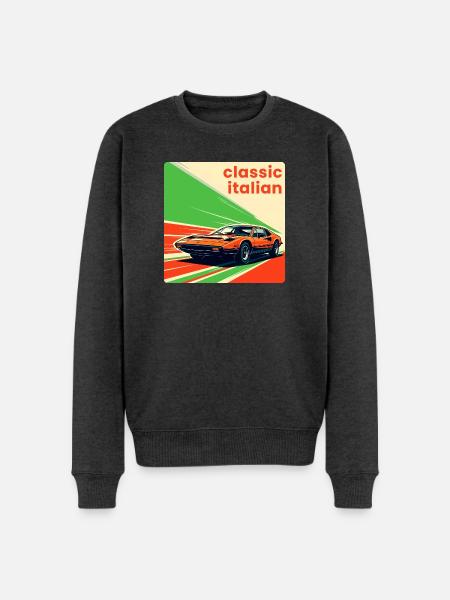 Classic Italian Sportscar - Men's Premium Organic Jumper - heather anthracite