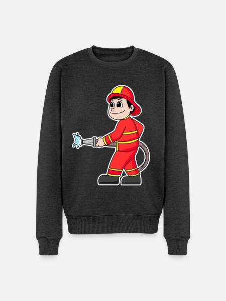 Firefighter - Men's Premium Organic Jumper - heather anthracite