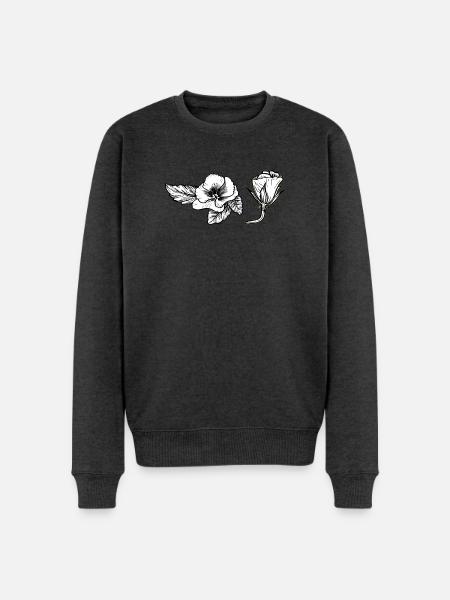 Pensée - Pull Premium bio Homme - anthracite chiné