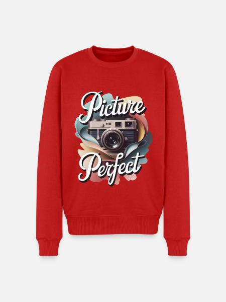 Picture Perfect - Men's Premium Organic Jumper - red