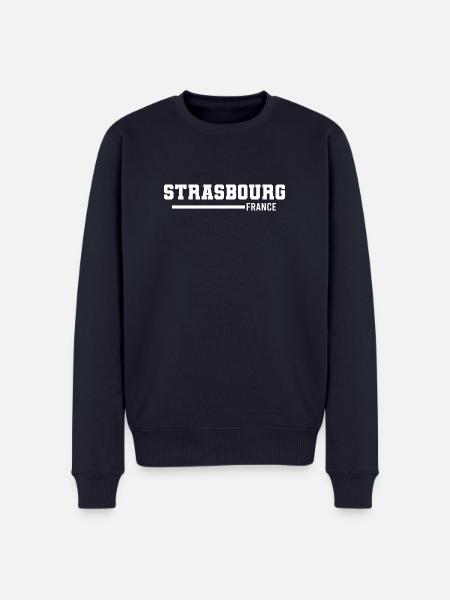 Strasbourg | France - Men's Premium Organic Jumper - navy