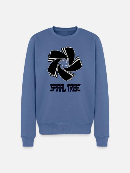Spiral Tribe - Men's Premium Organic Jumper - stone blue