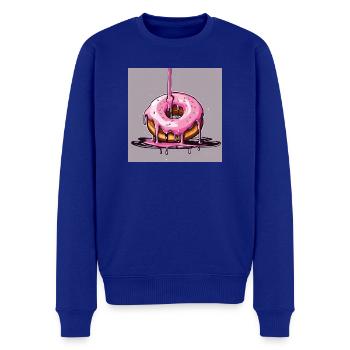 Donut 1 - Männer Premium Bio Pullover - Royalblau - Vorne - Thijin (182cm)