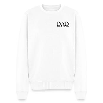 Dad EST 2025 - Männer Premium Bio Pullover - Weiß - Vorne - Thijin (182cm)