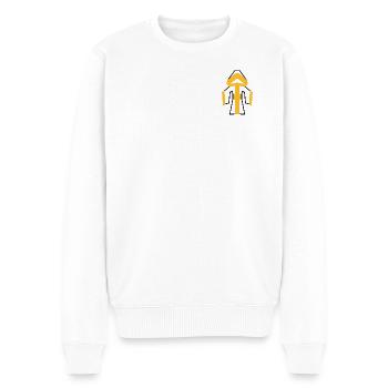 Münchner Kindl - Origami - Männer Premium Bio Pullover - Weiß - Vorne - Thijin (182cm)