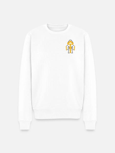 Münchner Kindl - Origami - Männer Premium Bio Pullover - Weiß
