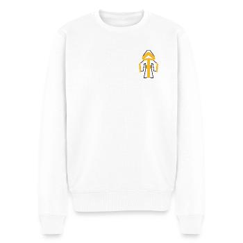 Münchner Kindl - Origami - Männer Premium Bio Pullover - Weiß - Vorne - Thijin (182cm)