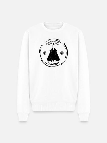 Plane F14 Tomcat - Men's Premium Organic Jumper - white