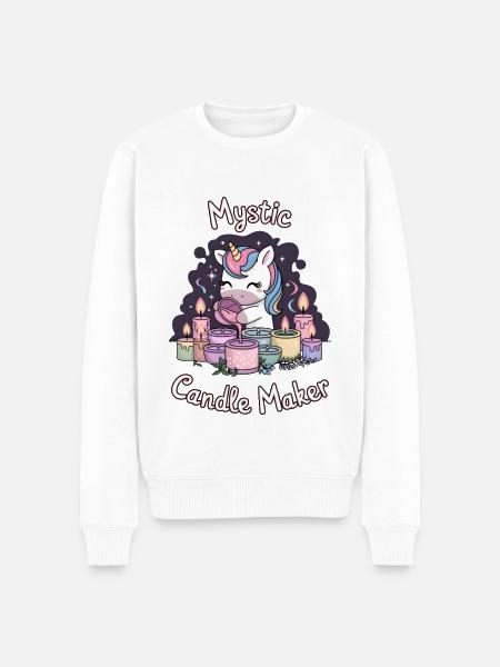 Mystic Candle Maker. - Men's Premium Organic Jumper - white