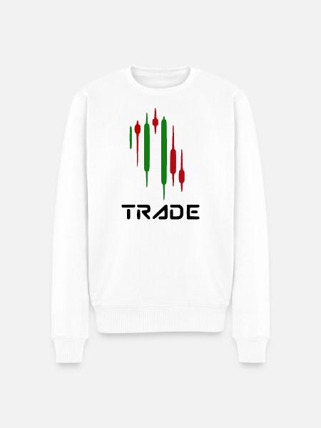 Handel - Männer Premium Bio Pullover - Weiß