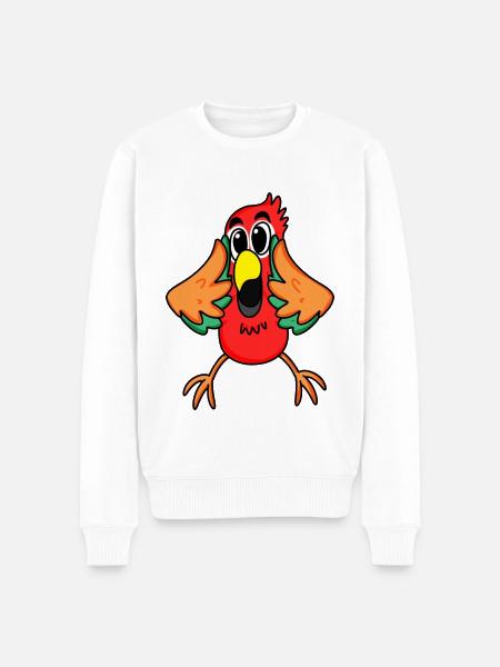 Parrot jungle - Men's Premium Organic Jumper - white