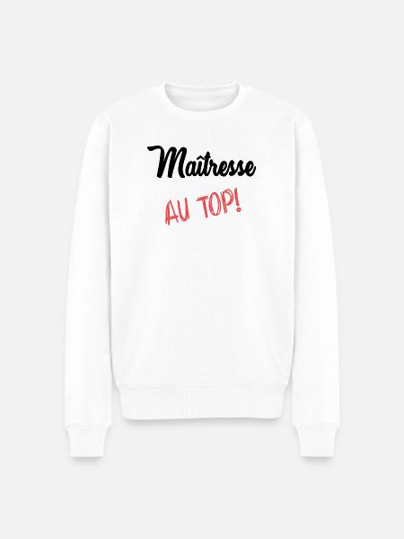 MISTRESS - Men's Premium Organic Jumper - white