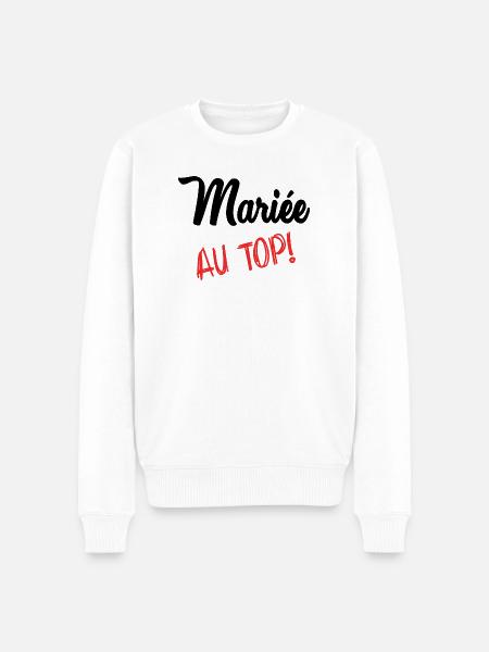FUTURE MARIEE - Pull Premium bio Homme - blanc