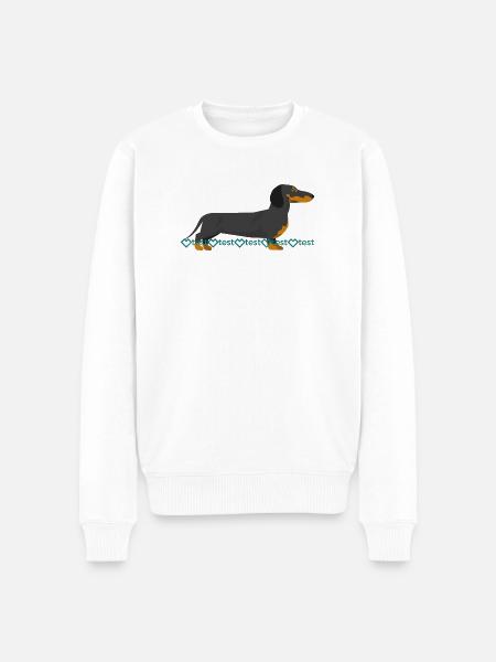 Image du teckel - Pull Premium bio Homme - blanc
