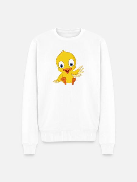 Cute chick - Men's Premium Organic Jumper - white