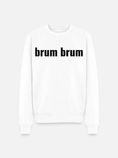Brum Brum - Pull Premium bio Homme - blanc