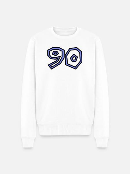 90 - Men's Premium Organic Jumper - white