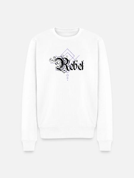 Rebel - Men's Premium Organic Jumper - white
