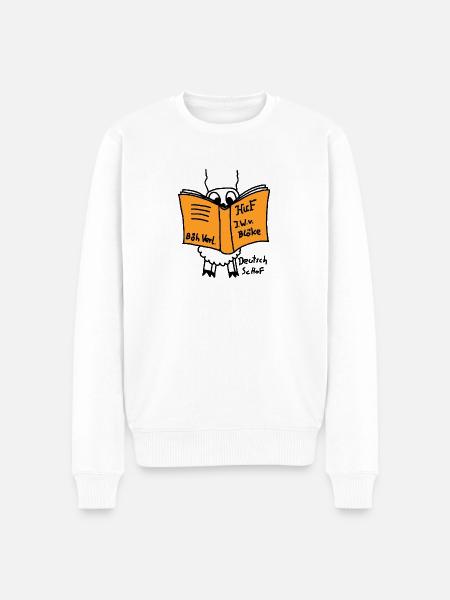 Deutsch Schof - Männer Premium Bio Pullover - Weiß
