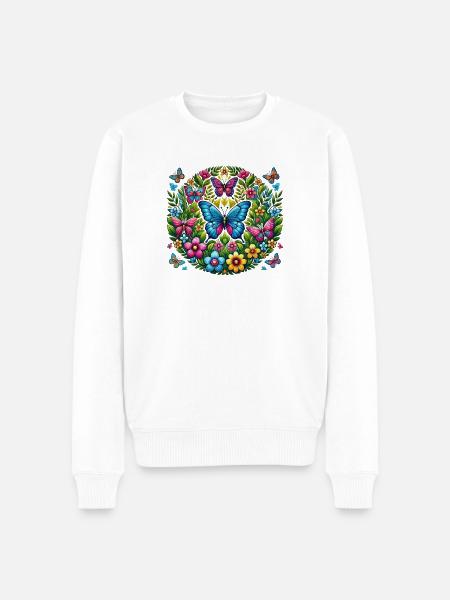 Papillons 2 - Pull Premium bio Homme - blanc
