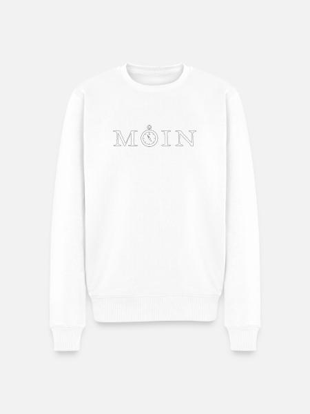 Moin - Männer Premium Bio Pullover - Weiß