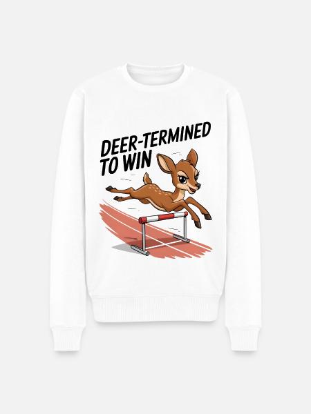 Deer-Termined pour gagner - Pull Premium bio Homme - blanc