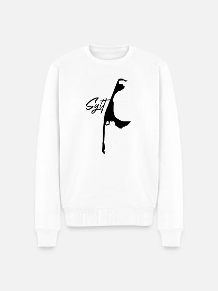 Insel Sylt - Männer Premium Bio Pullover - Weiß