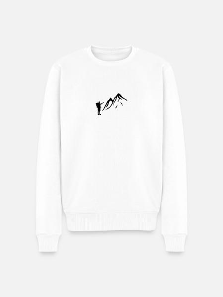 Trekking - Männer Premium Bio Pullover - Weiß