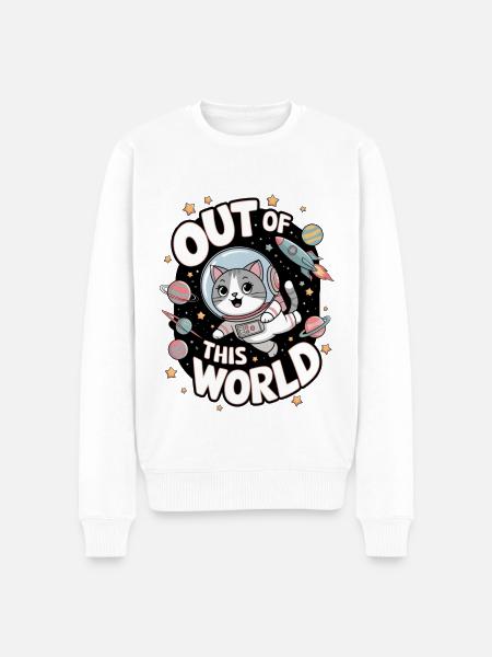 Out Of This World - Men's Premium Organic Jumper - white