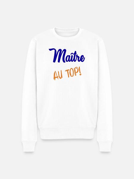 MAITRE - Pull Premium bio Homme - blanc