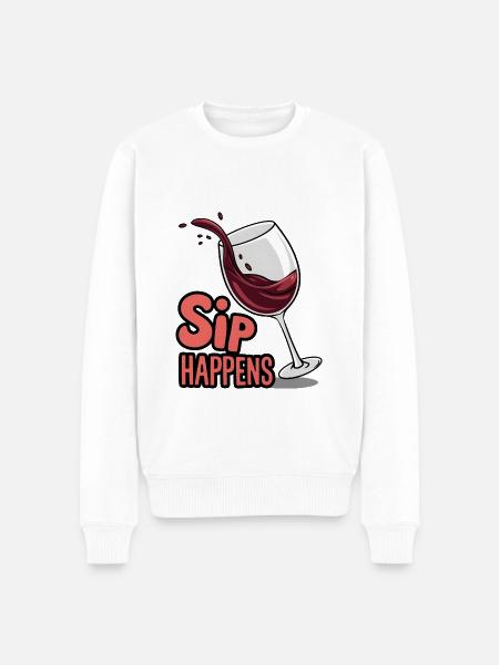 Sip Happens - Pull Premium bio Homme - blanc