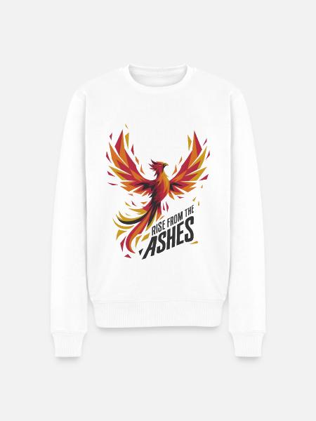 Rise From The Ashes - Men's Premium Organic Jumper - white
