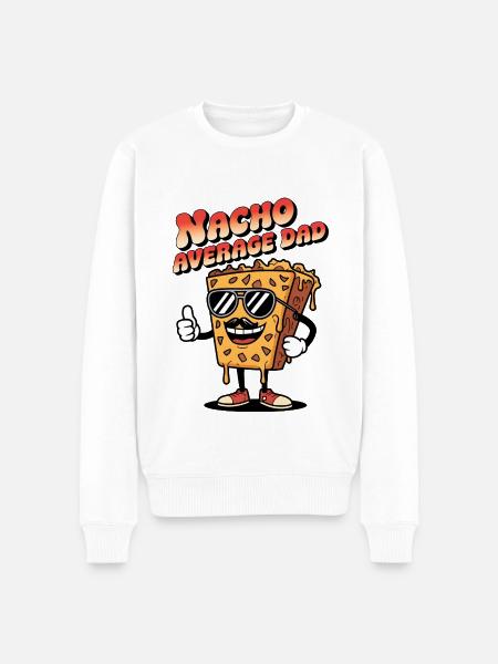Nacho Average Dad - Men's Premium Organic Jumper - white