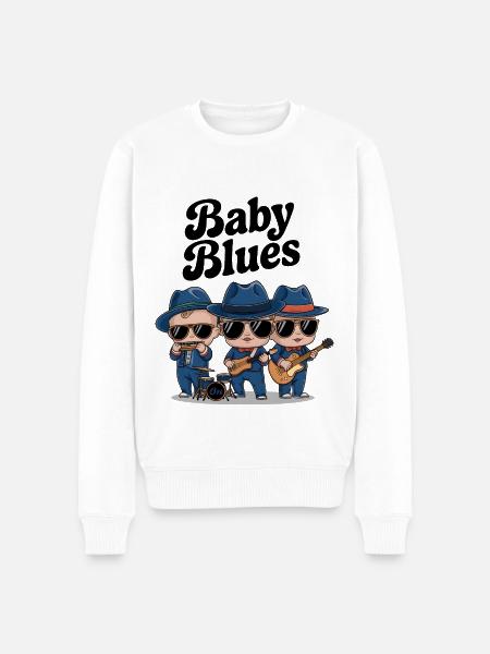 Baby Blues - Pull Premium bio Homme - blanc