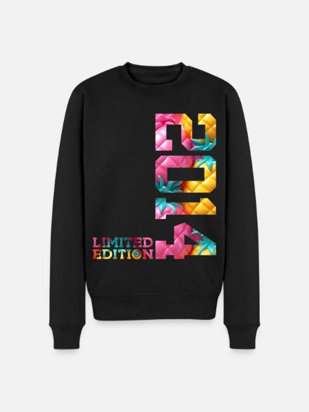 12TH BIRTHDAY LIMITED EDITION 2014 - Men's Premium Organic Jumper - black
