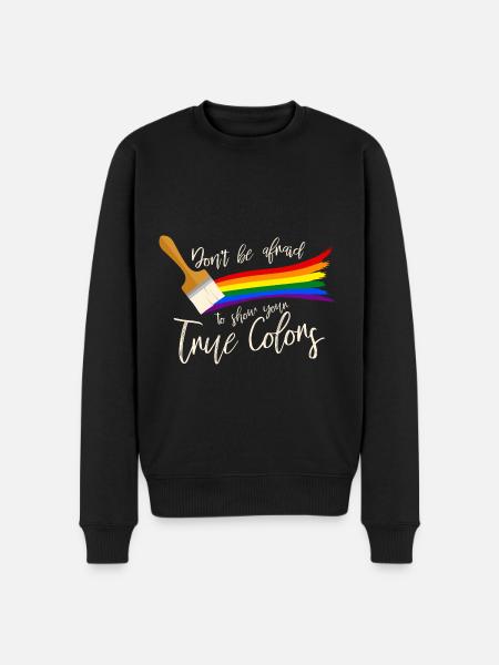 Gay Pride - Men's Premium Organic Jumper - black