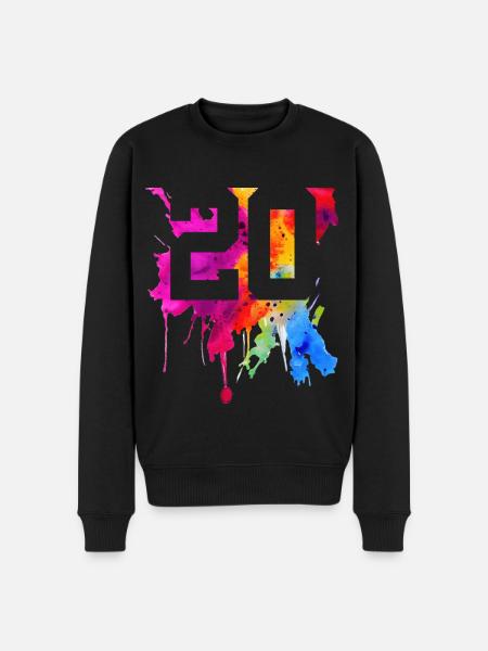 20 ANS 20 ANNIVERSAIRE - Pull Premium bio Homme - noir