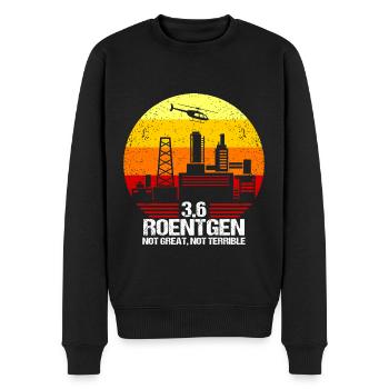 Roentgen Not Great Not Terrible Röntgen 3.6 1986 - Männer Premium Bio Pullover - Schwarz - Vorne - Nico (187cm)